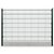 Twin Mesh 2D Security Fencing Ø 6/5/6mm - 2500mm with Concrete Gravel Board