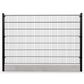 Twin Mesh 2D Security Fencing Ø 6/5/6mm - 2500mm with Concrete Gravel Board