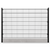 Twin Mesh 2D Security Fencing Ø 6/5/6mm - 2500mm with Concrete Gravel Board