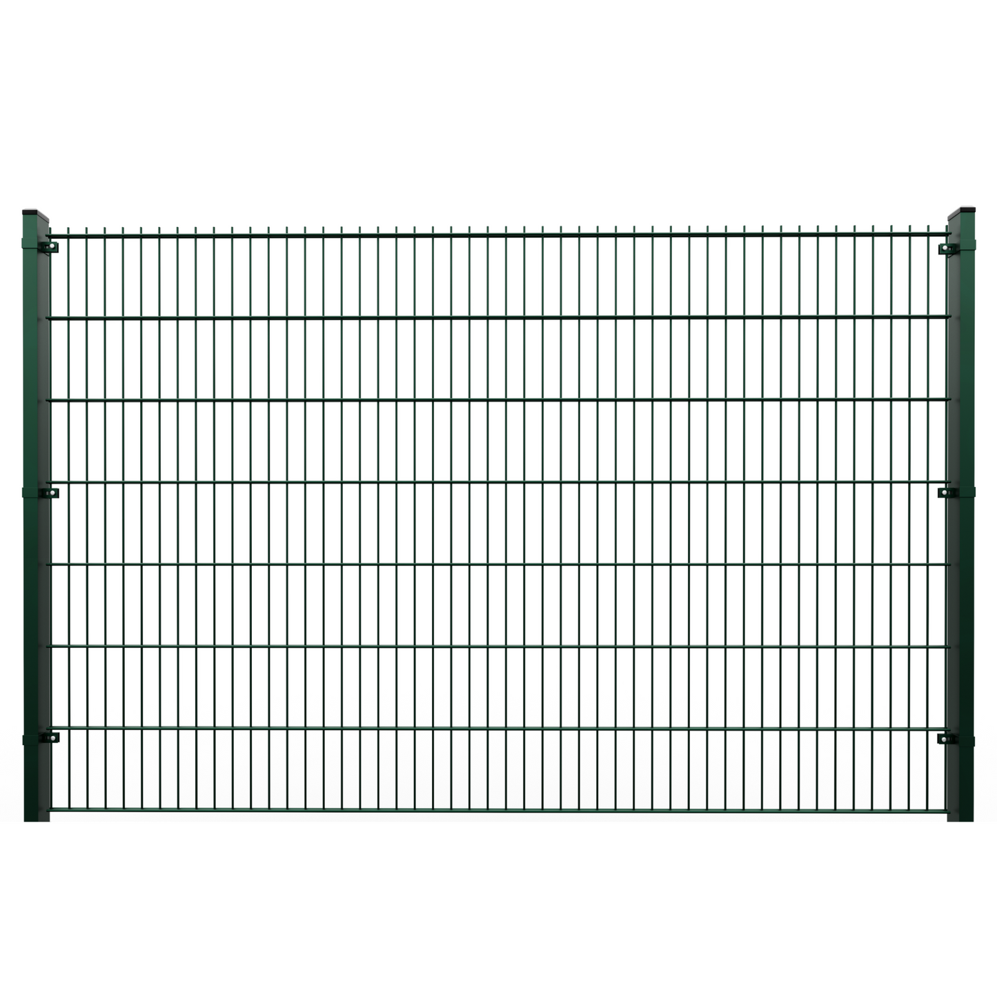 Twin Mesh 2D Security Fencing Ø 6/5/6mm - 2500mm without Concrete Gravel Board