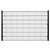 Twin Mesh 2D Security Fencing Ø 6/5/6mm - 2500mm without Concrete Gravel Board