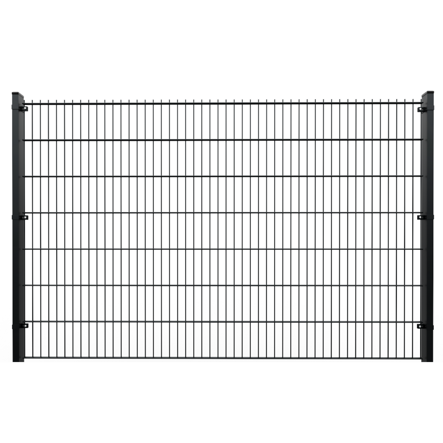 Twin Mesh 2D Security Fencing Ø 6/5/6mm - 2500mm without Concrete Gravel Board