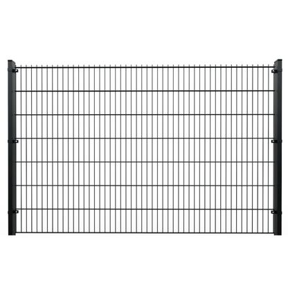 Twin Mesh 2D Security Fencing Ø 6/5/6mm - 2500mm without Concrete Gravel Board