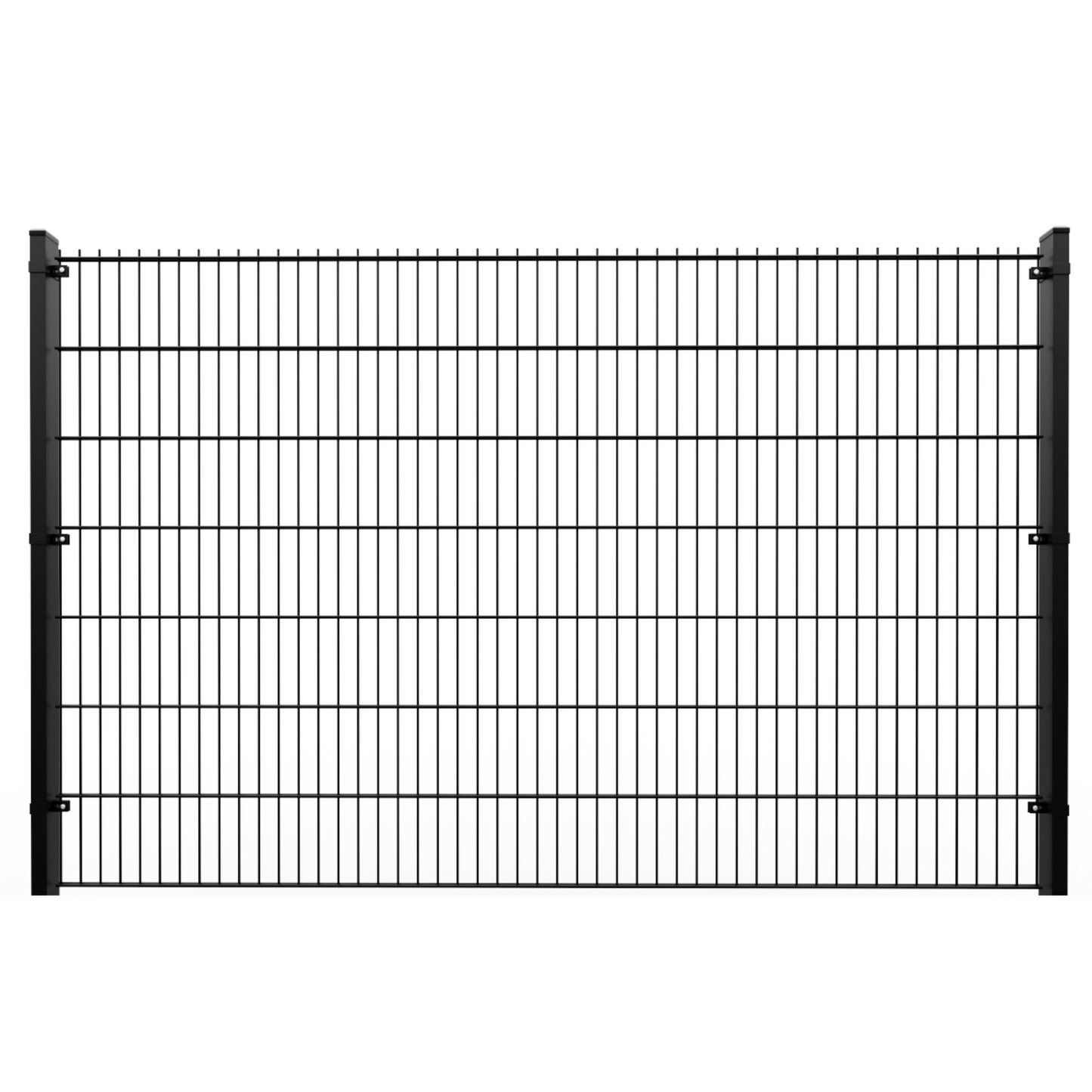 Twin Mesh 2D Security Fencing Ø 6/5/6mm - 2500mm without Concrete Gravel Board