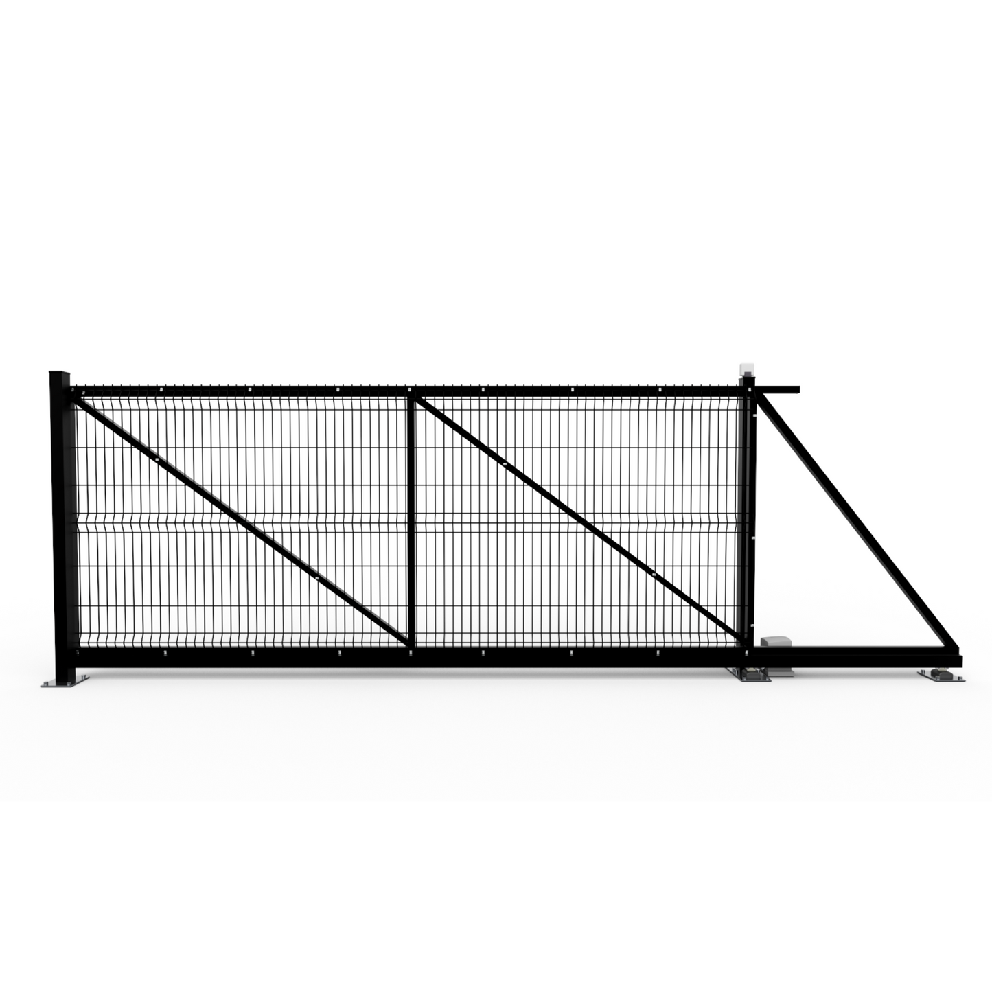 Twin Mesh 2D Automated Cantilever Gate