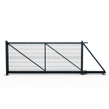 Twin Mesh 2D Automated Cantilever Gate