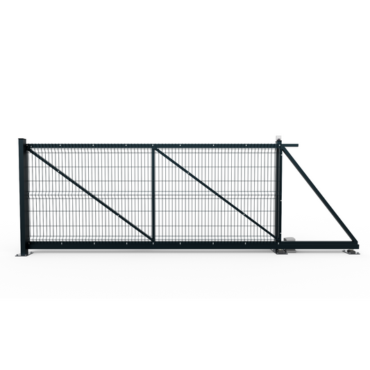 Twin Mesh 2D Automated Cantilever Gate
