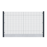 HybridDecor Security Fencing - 2500mm with Concrete Gravel Board