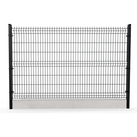 V-Mesh 3D Security Fencing Ø 4mm - 2500mm with Concrete Gravel Board