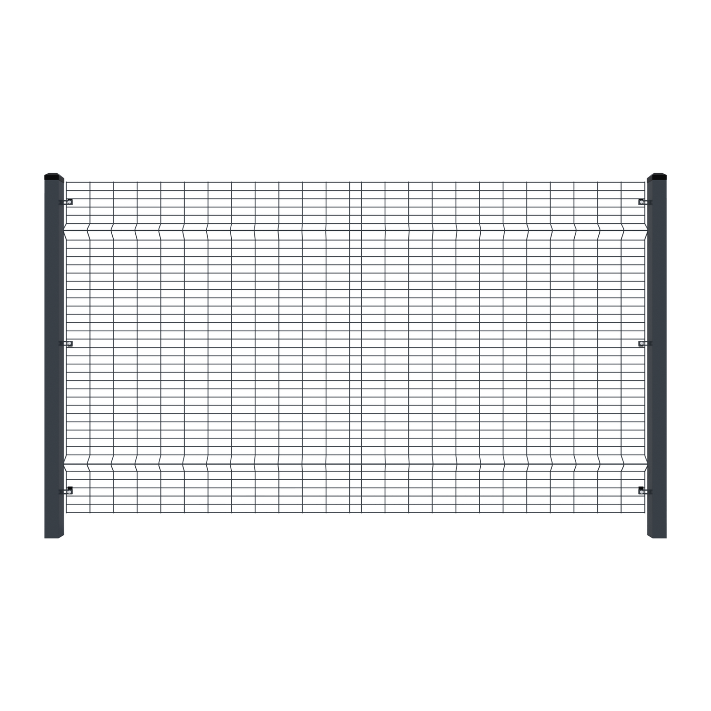 HybridDecor Security Fencing - 2500mm without Concrete Gravel Board