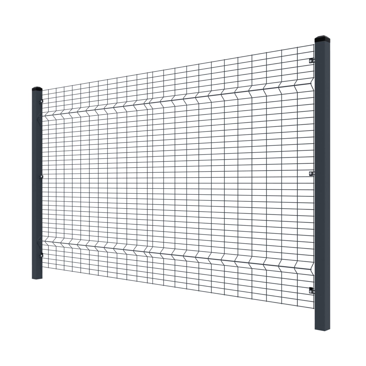 HybridDecor Security Fencing - 2500mm without Concrete Gravel Board