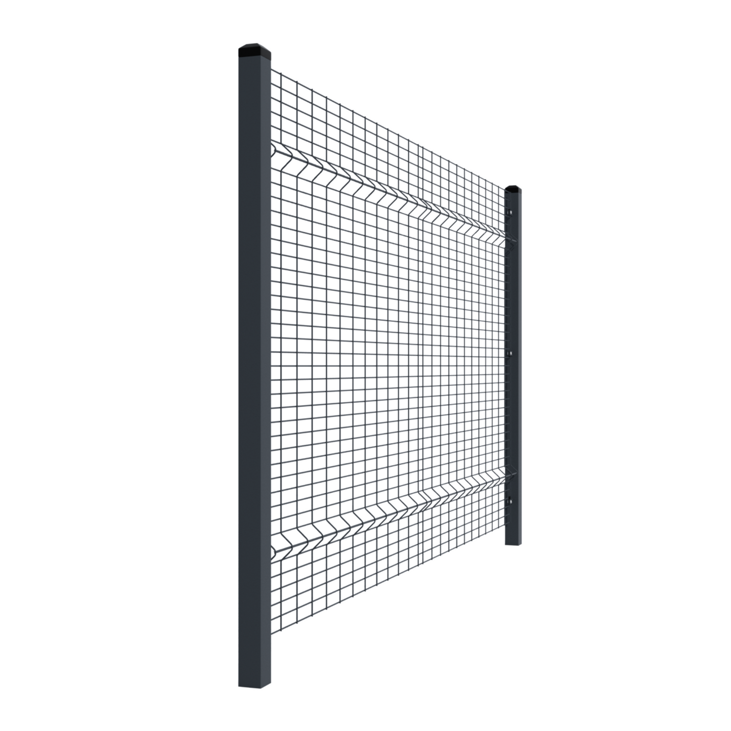HybridDecor Security Fencing - 2500mm without Concrete Gravel Board